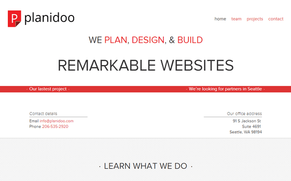 Planidoo Web Design and Development