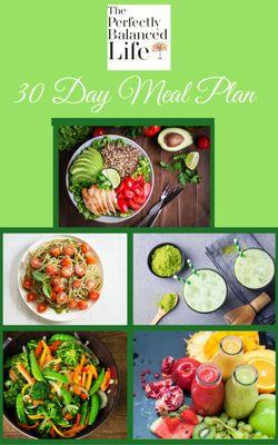 Our programs include a printable 30 Day Meal Plan ebook.