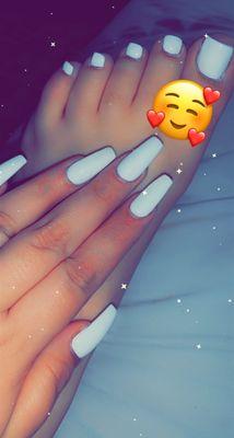 Nails and feet slayedd