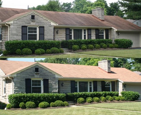 If your house looks like the top house then let us make it look like the bottom house