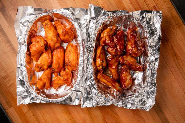 Buffalo and BBQ Chicken Wings