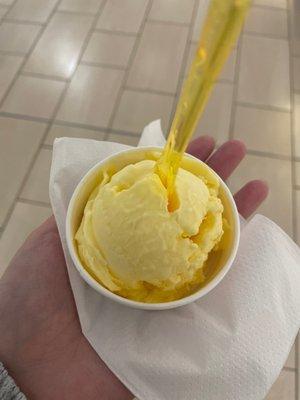 Small mango gelato