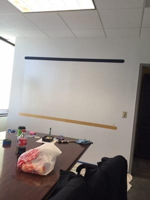 write on wall and erase like magic we completed 27 of this for each individual office and conference rooms DEVTECH systems, Inc.