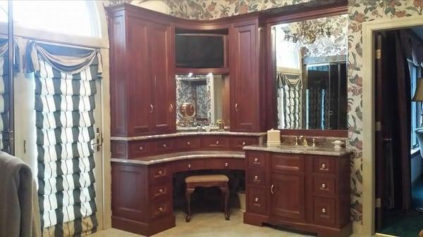 Cabinetry made of Sapele Hardwood