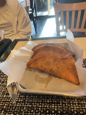 Hot apple pie Empanadas. Terrific.