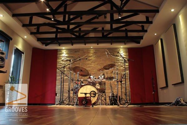 The main room- for kick-ass drum tracks and mixing.