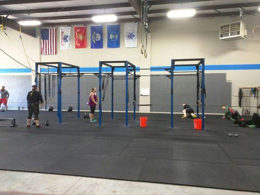 The racks. Solid setup and spacious to move around.