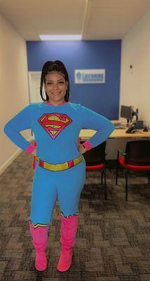 Superwoman is in the house for Halloween!