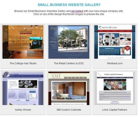 Portfolio of Small Business Websites