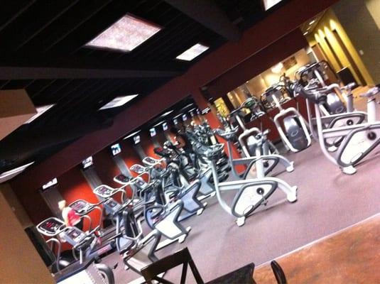 The cardio area.