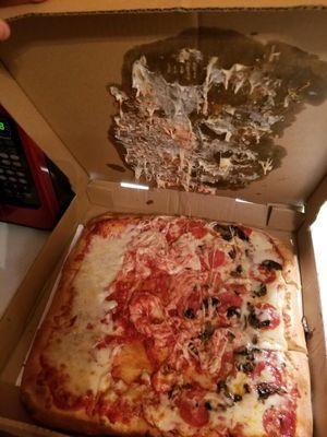 Ruined pizza