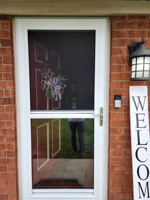 Screen door installation