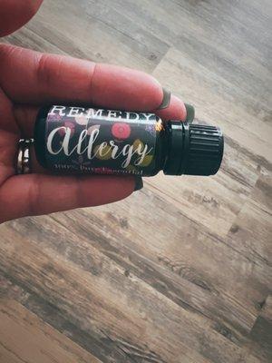 We have yearly allergy's and essential oils help us so much !