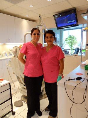 Dr. Vine's dental assistants