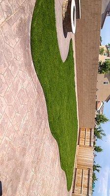 One of our many sod installations.