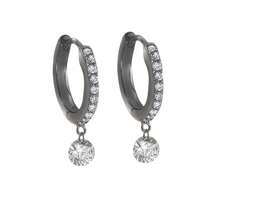 Everyday earrings would make a lovely gift for any lady. Style#KE121 14K White Gold Rd 0.20 Rd 0.44