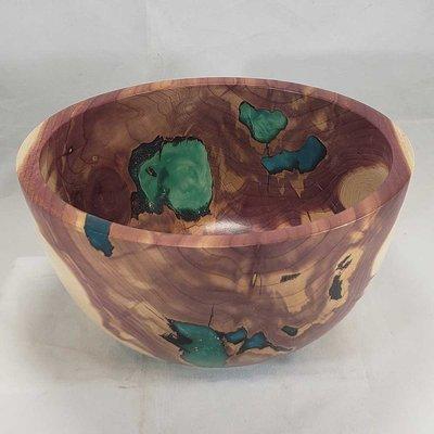 Cedar Bowl with Epoxy