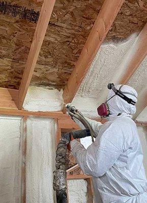 Spray Foam insulation for your attic in commercial and residential buildings