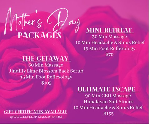 Mother's Day Packages