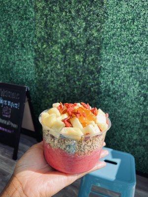 Caribbean Passion Bowl with " POPPING MANGO BOBA"