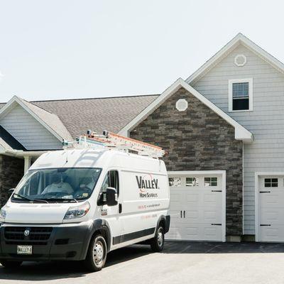 Valley van at a client's home.