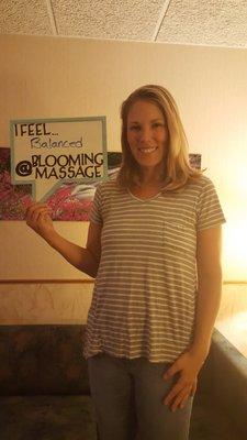 I feel Balanced at Blooming Massage