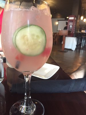 Watermelon cucumber cooler which was good! $12