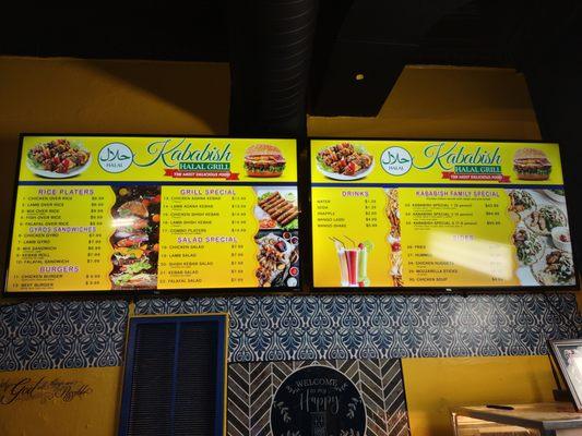 Menu board