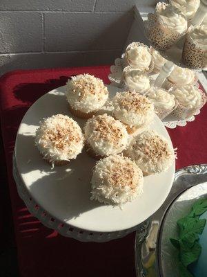 The coconut cupcakes