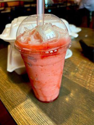 Strawberry coconut smoothie