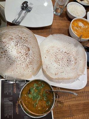 Appam with Chicken Curry