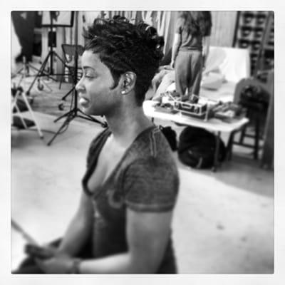 #SexyHair behind the scenes... Courtesy of Ahz!