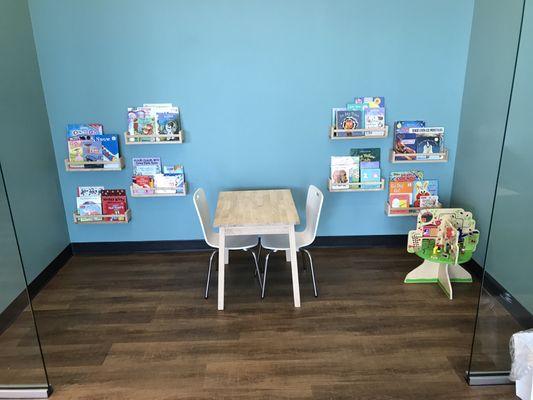 We have a wonderful children's play and reading area