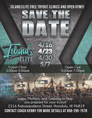 Tryout Clinics @ Island Elite