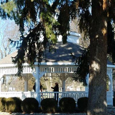 gazebo near the entrance