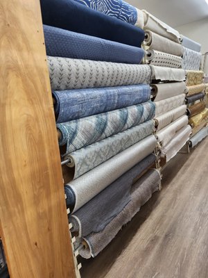 Stunning variety of in-stock fabric in all colors and textures