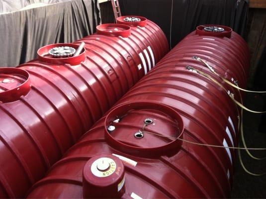 The latest underground fuel tanks installed by B & T