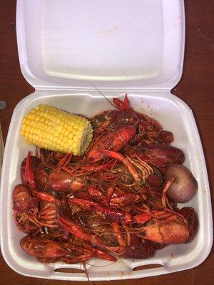 Crawfish, corn & potato...$18.00 dollars a box...