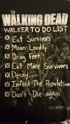 Great Walking Dead t shirt