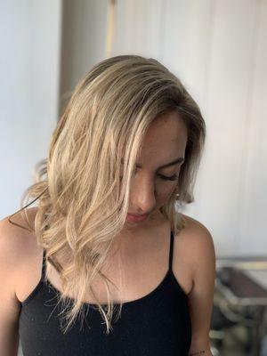 Blonde highlights.