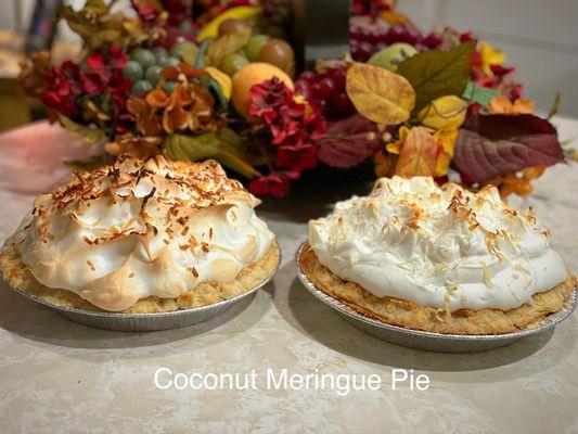 Coconut Meringue Pies $20