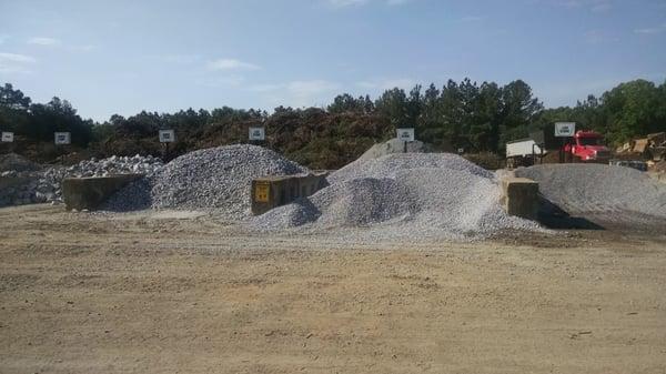 Rocks and gravel nicely labeled.