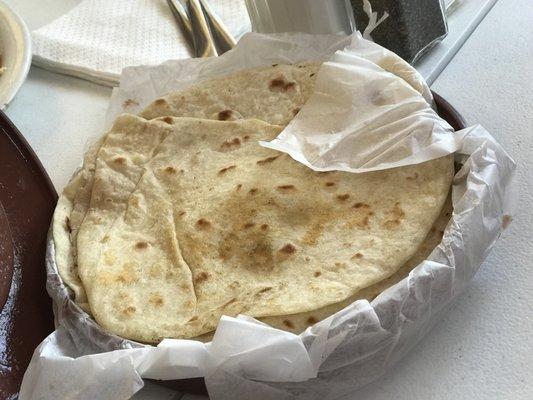 Homemade tortillas