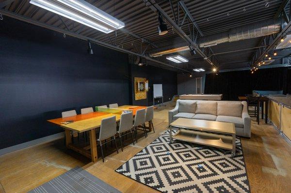 Our client lounge/ loft space is great for meetings, breaks, or a place to review footage.