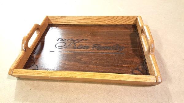 Custom Hardwood Serving Tray