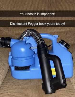 Disinfectant fogger services available