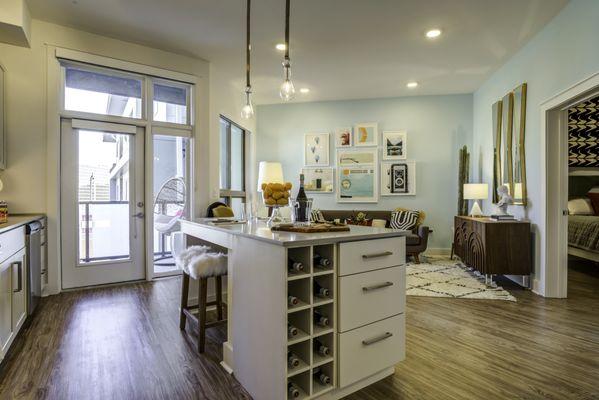 Kitchen with Built In Storage