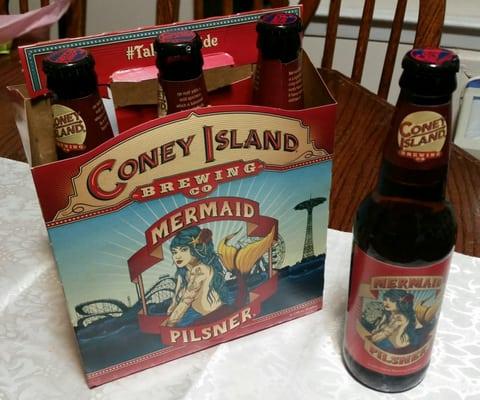 Support your local brews!  Coney Island Brewing Co. Mermaid Pilsner