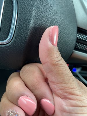 Bad nail job