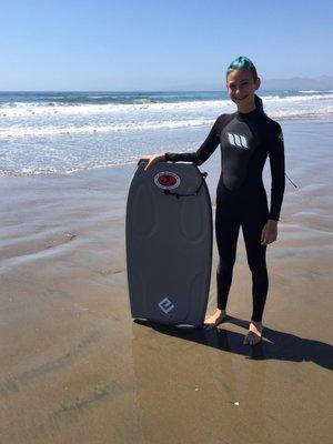 Loved her new wet suit